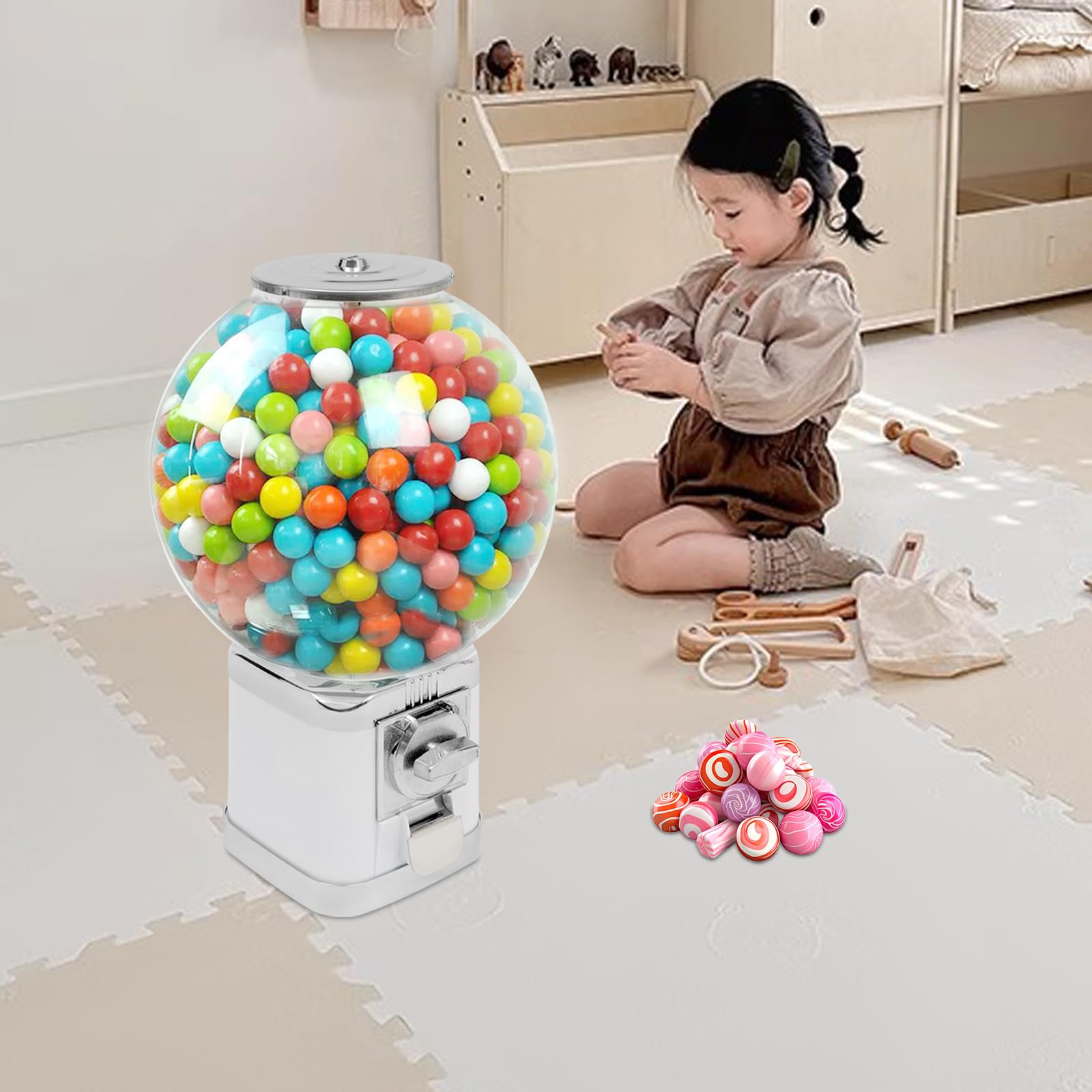 Premium Candy Vending Machine for Capsules, Gumballs & Small Prizes - 18
