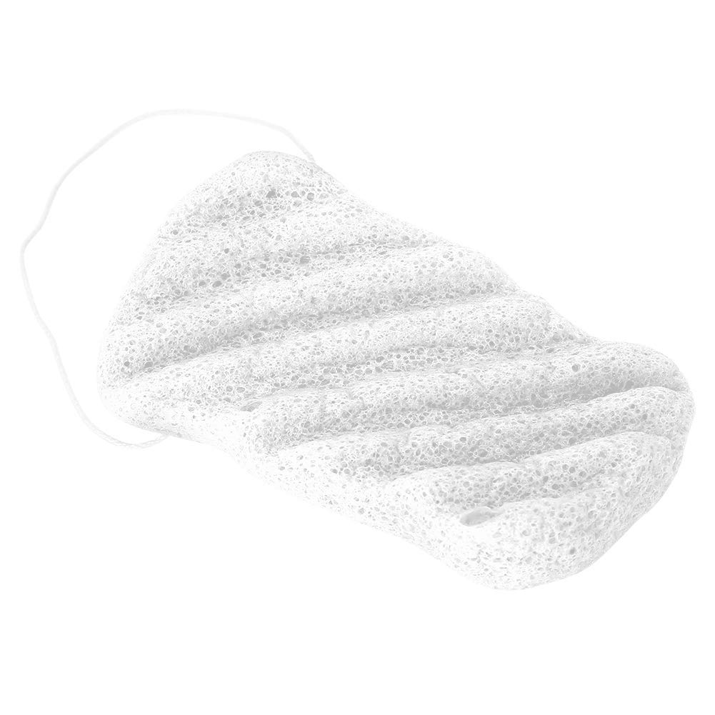 Organic Konjac Bath Sponges for Soft & Radiant Skin - Gentle Exfoliating Body Wash Scrubber, Vegan & Eco-Friendly (White) - Perfect for Sensitive Skin & Daily Facial/Body Cleansing Routine