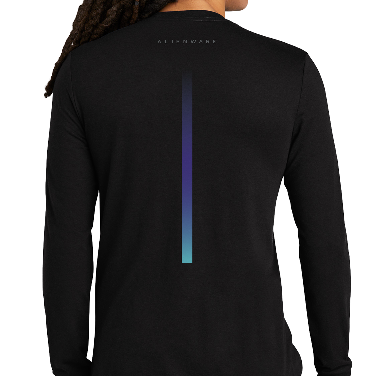 Alienware™ Men's Long Sleeve Graphic T-Shirt - Black, Size S | Gaming & Tech Enthusiast Apparel for Casual Wear & Esports Events