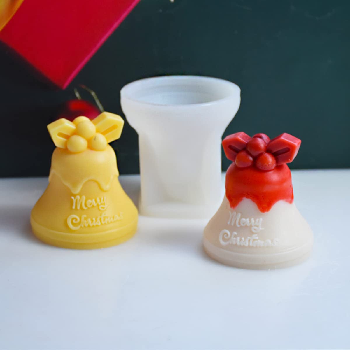Cestony Christmas Silicone Mold Set - DIY Candle, Resin, Soap, Clay Crafts - Holiday Home Decor, Gift Making, Aromatherapy & Wax Creations