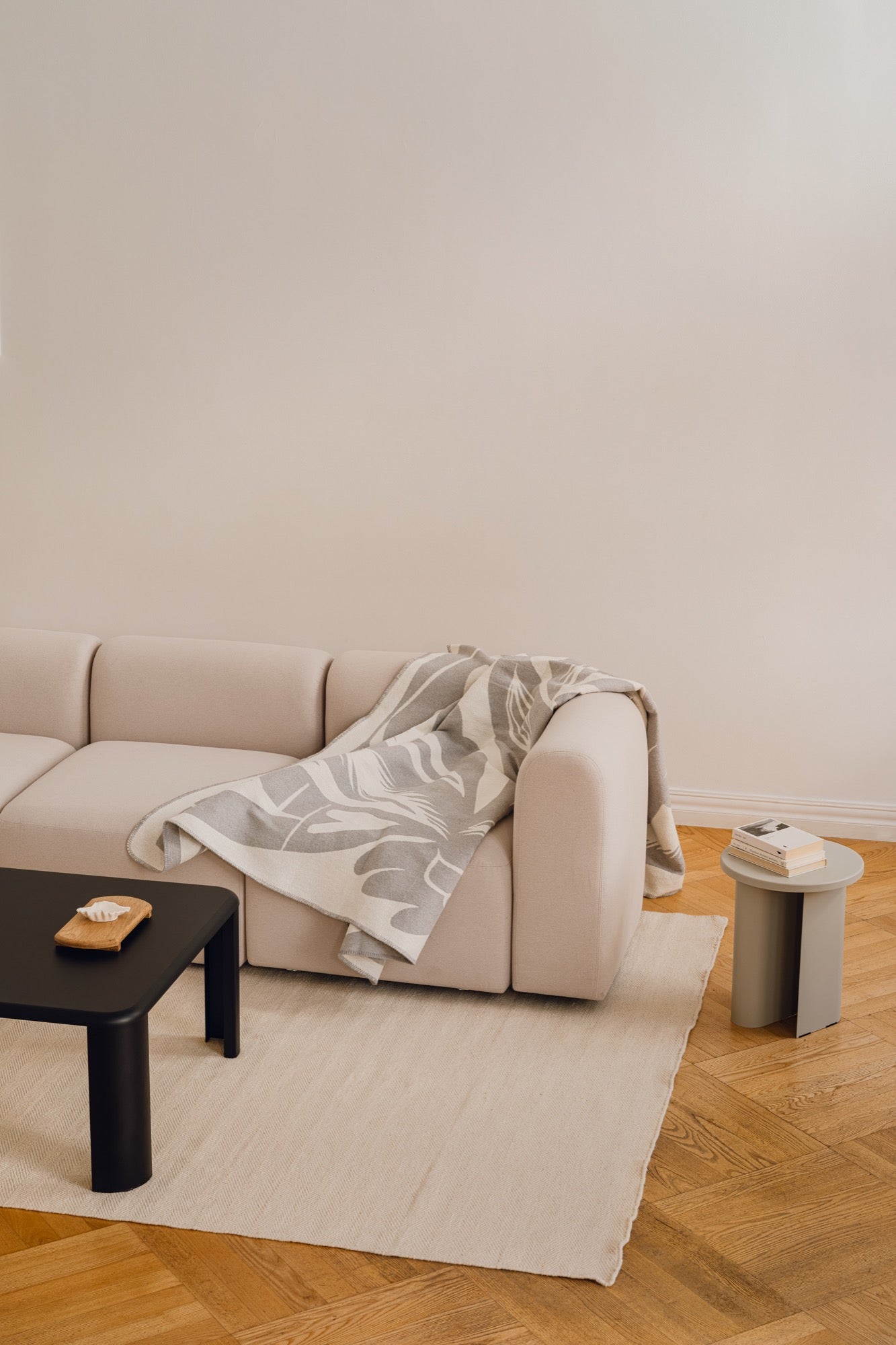 Modern Sato Side Table in Frosty Blue - Perfect for Living Room, Bedroom, or Office Decor