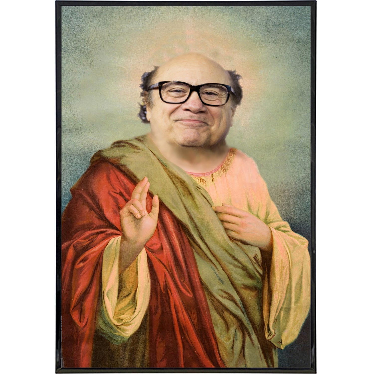 Saint Danny DeVito Poster Print - Premium Quality Wall Art Decor for Home, Office & Gifts - Perfect for Movie Fans & Pop Culture Enthusiasts