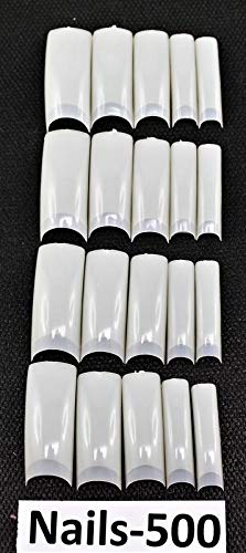 20 Pcs White French Nail Tips - Professional Acrylic Nail Extensions for Salon & Home Manicure - Perfect for Weddings, Parties & Special Occasions