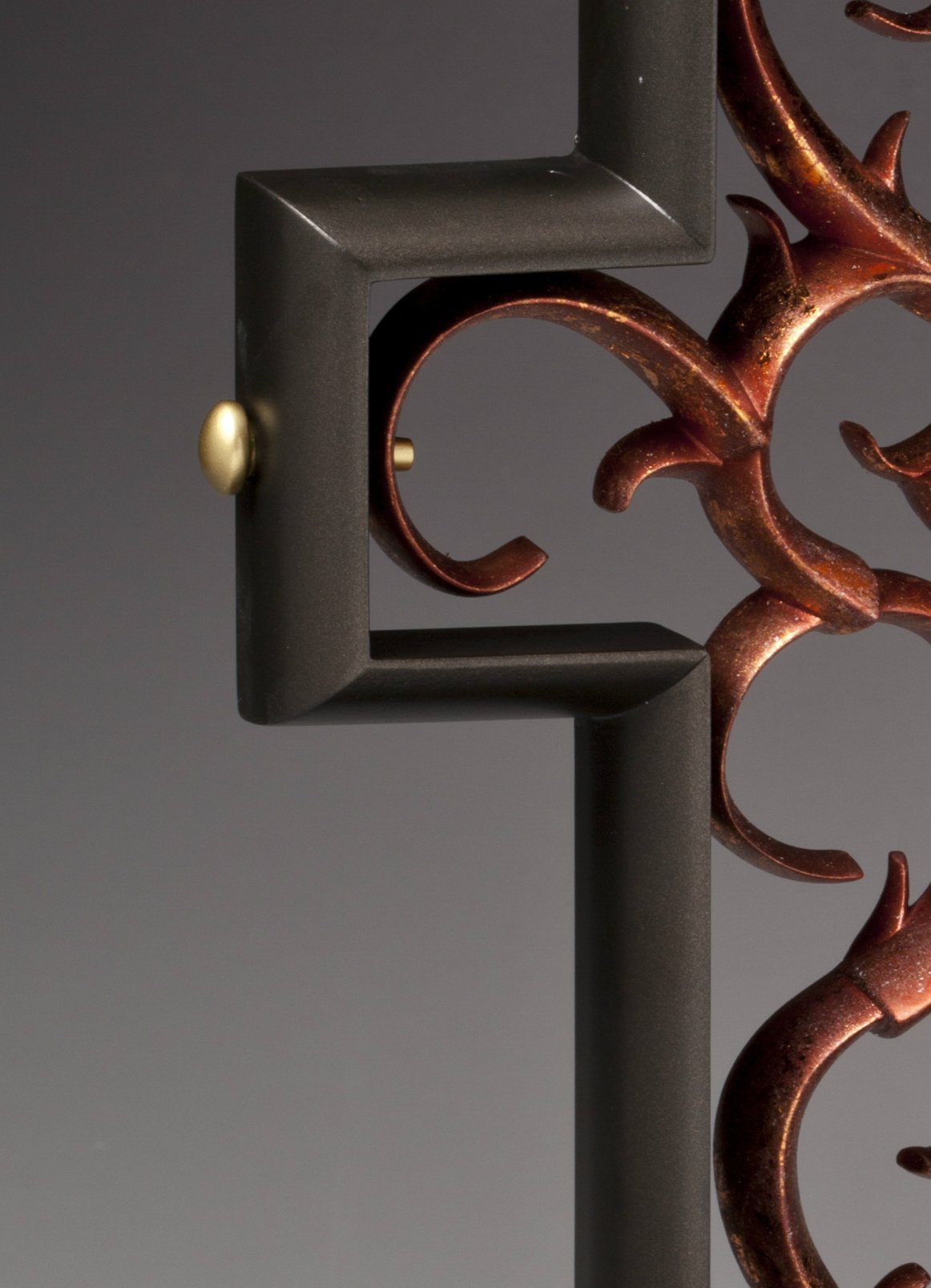 Unity Cross® Rubbed Bronze & Copper Leaf Wedding Unity Ceremony Set - Alternative to Unity Candle & Sand Ceremony for Christian, Catholic Wedding Vows & Anniversary Celebrations