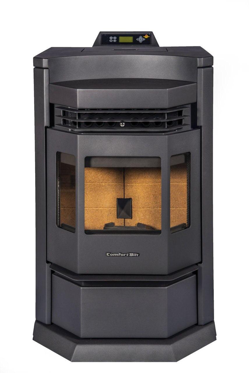 ComfortBilt HP22 N Black Pellet Stove - Efficient Heating for Homes, Cabins & Garages | Eco-Friendly & Cost-Effective Warmth