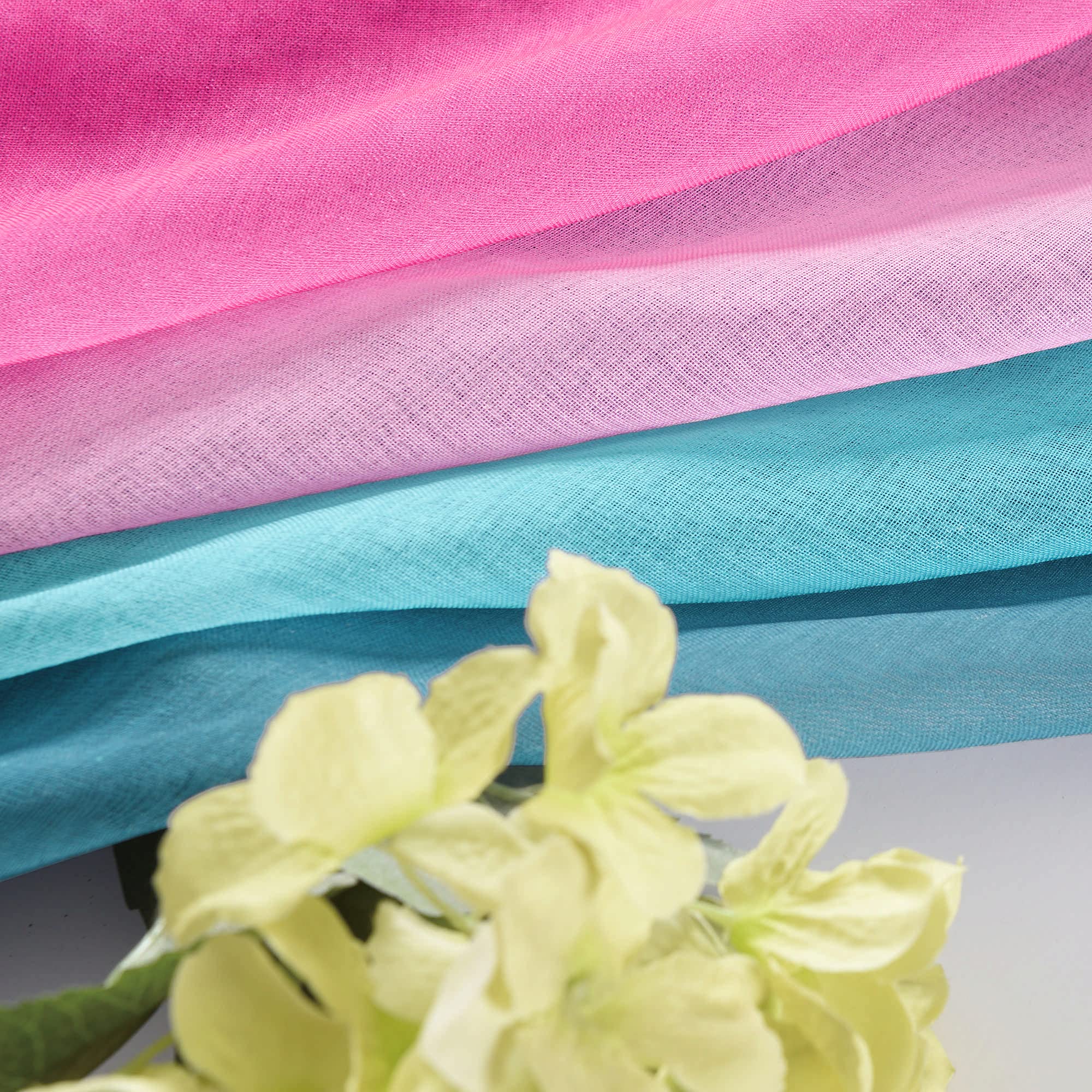 KOUFALL 84 Inch Kids Curtains for Girls Room - Aqua Teal and Pink Blackout Window Curtains for Bedroom, Nursery & Living Room Decor - Perfect for Girls' Bedroom, Playroom & Dorm Room