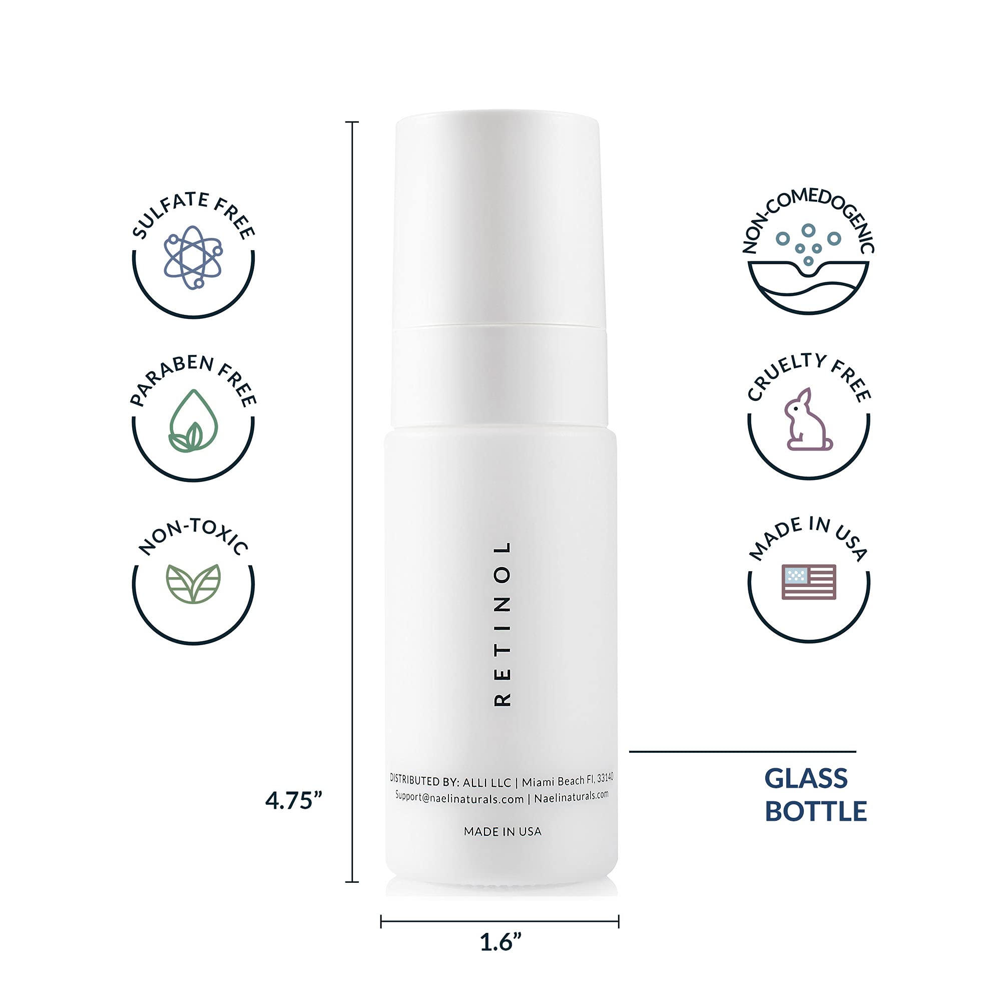 4.25% Retinol Night Cream for Face & Neck - Anti Aging Wrinkle Moisturizer with Collagen, Peptides & Hyaluronic Acid - Improves Skin Tone & Texture - 1.4 oz (2 Pack) - Perfect for Nighttime Skincare Routine & Reducing Fine Lines