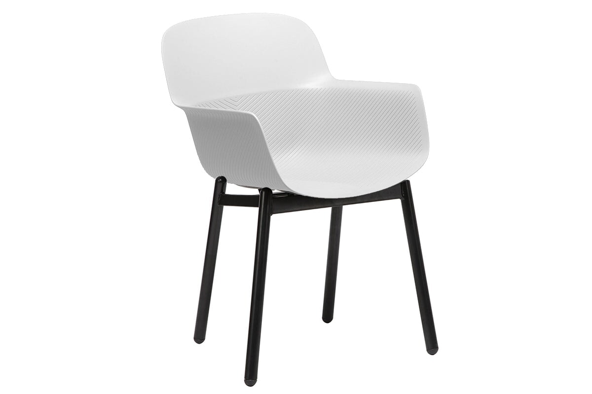 Tommy Tub Plastic Chair - 4 Leg Durable Outdoor Patio Furniture for Garden, Poolside & Backyard Relaxation