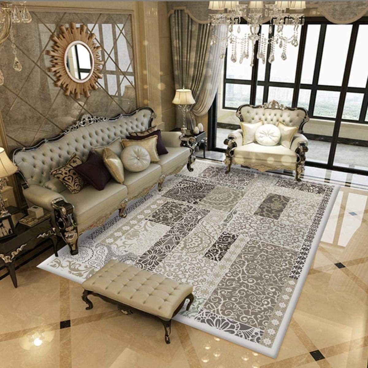 KWEE Rectangle Ultra Soft Shaggy Area Rug - 180x280cm Plush Carpet for Bedroom, Living Room, Home Decor | Cozy Floor Mat for Family Rooms, Dorm, Nursery & Office Spaces
