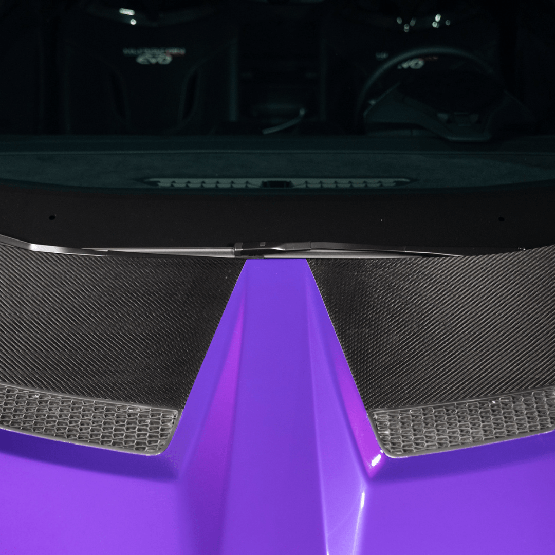 Lamborghini Huracan Performante Vicenza Edition Carbon Fiber Hood (2x2 Gloss Finish) - High-Performance Upgrade for Sports Cars & Show Vehicles