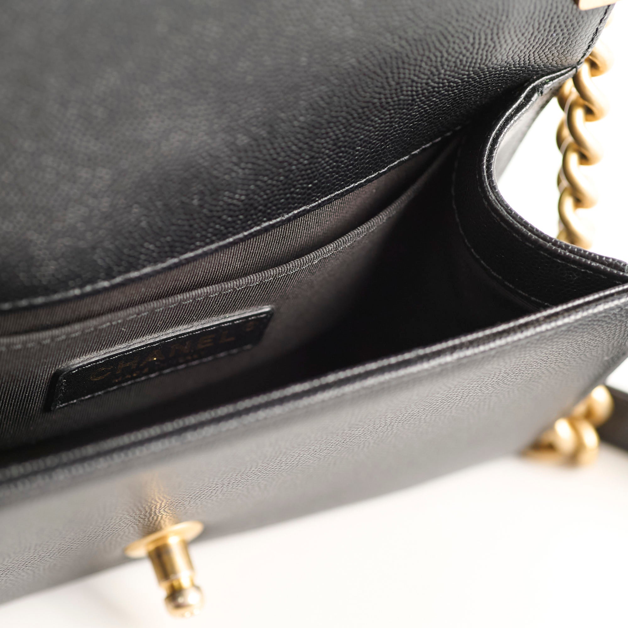 Chanel Small Boy Caviar Leather Crossbody Bag Black | Luxury Designer Handbag for Women | Perfect for Date Night, Parties & Special Occasions
