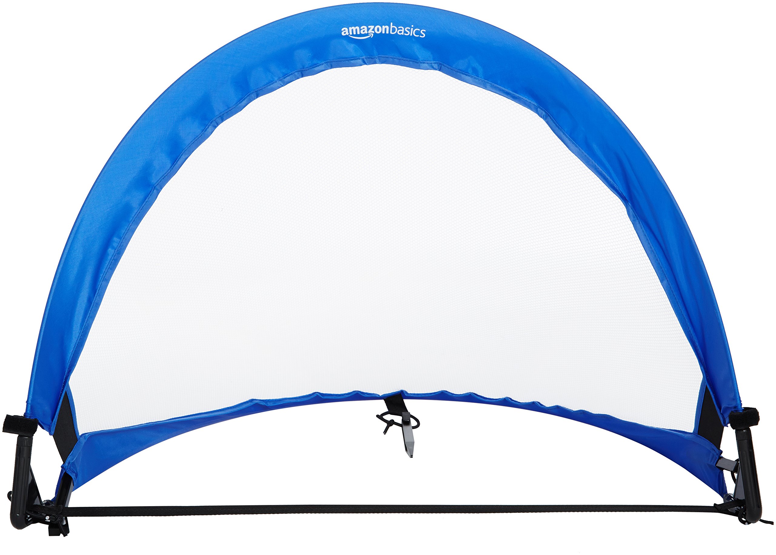 Amazon Basics Portable Pop Up Soccer Goal Set - 6ft x 4ft Lightweight Practice Net for Kids & Adults - Perfect for Backyard, Training, Beach & Park Games