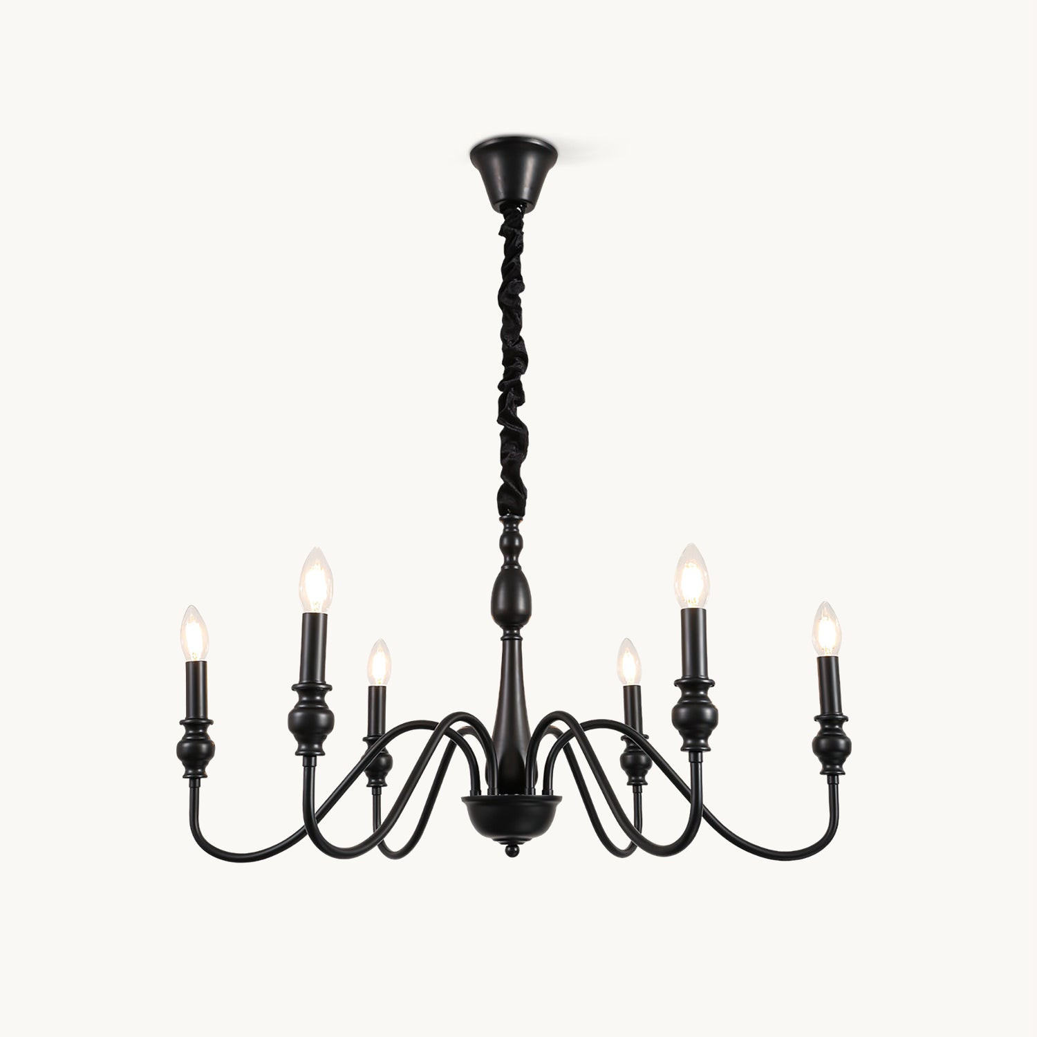 Baxton Candelabra Chandelier - Elegant 5-Light Crystal Ceiling Fixture for Dining Room, Bedroom & Living Room Lighting