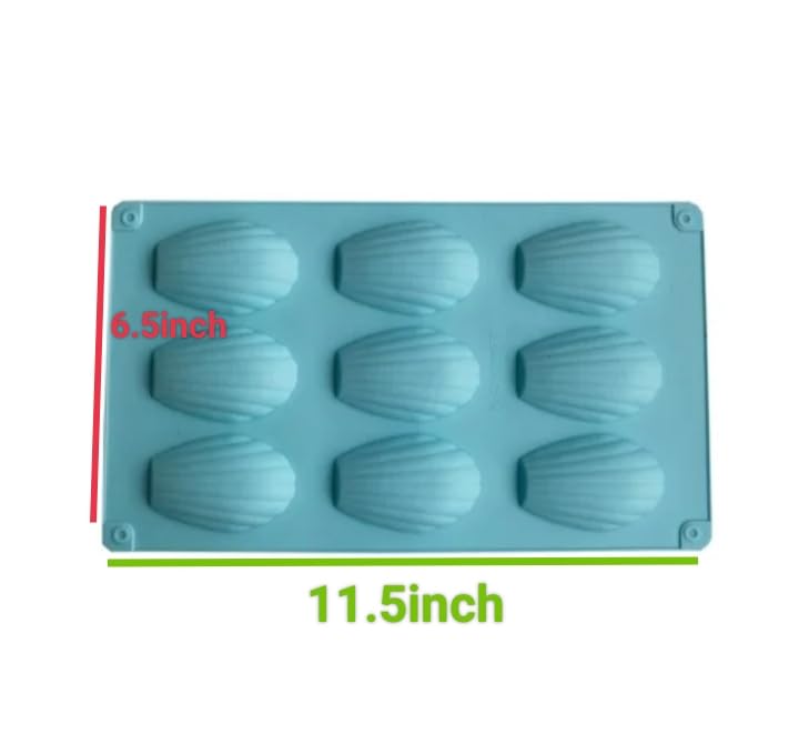 Premium French Madeleine Baking Mold - Non-Stick Silicone Shell Shaped Cookie Tray for Homemade Madeleines, Cakes & Pastries | Perfect for Tea Time, Desserts & Gift Giving