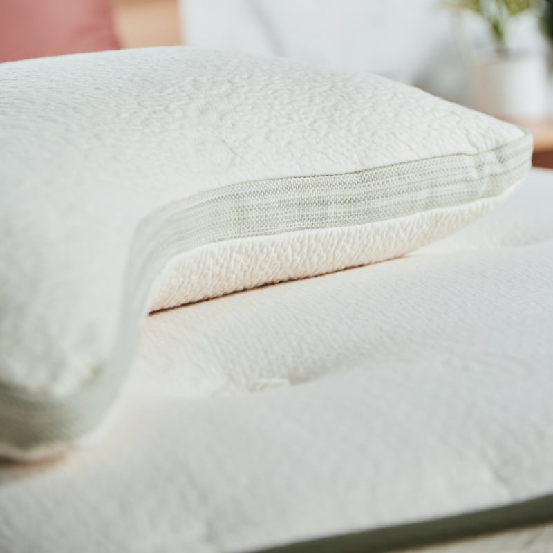 Organic Avocado Green Memory Foam Pillow for Neck Pain Relief - Eco-Friendly & Hypoallergenic - Perfect for Side, Back & Stomach Sleepers - Home & Travel Use