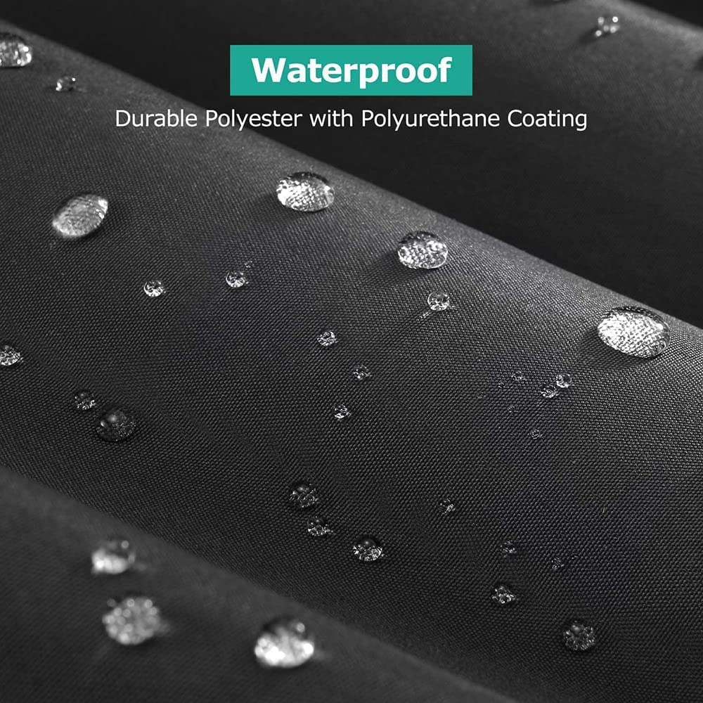 61Inch Waterproof 600D Oxford Porch Swing Cover - Outdoor Hanging Chair Protector for Garden, Patio & Hammock - All-Weather Furniture Cover (Black) | Perfect for Backyard, Deck & Outdoor Relaxation