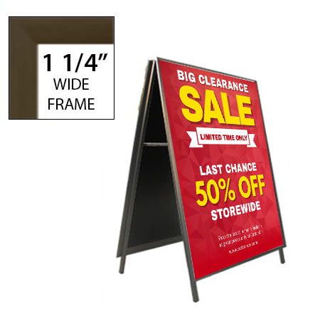 12x36 A-Frame Sign Holder - 1 1/4