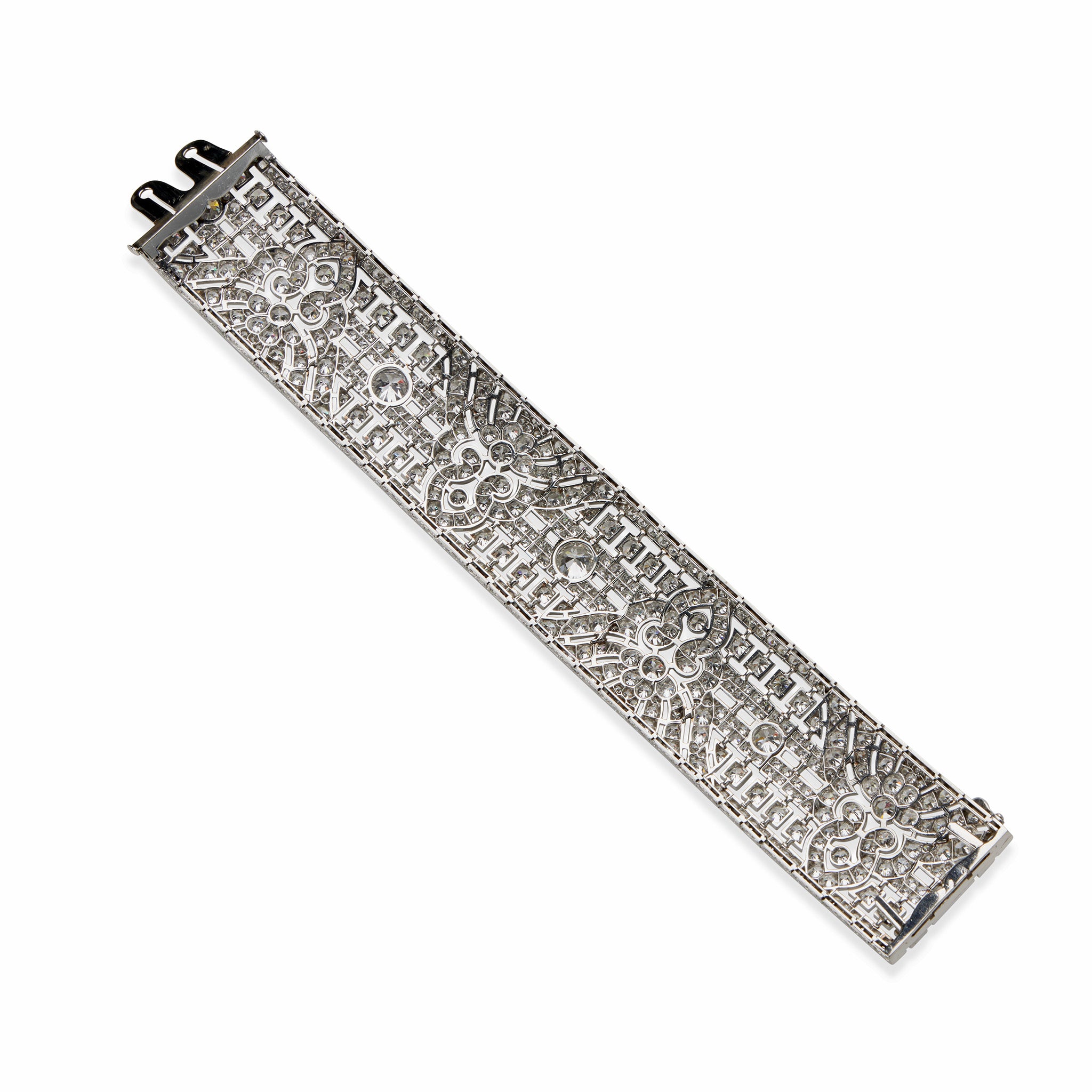 Okrant & Davidonniez Diamond Wide Strap Bracelet for Women - Elegant Cubic Zirconia CZ Tennis Bracelet - Perfect for Weddings, Parties & Special Occasions