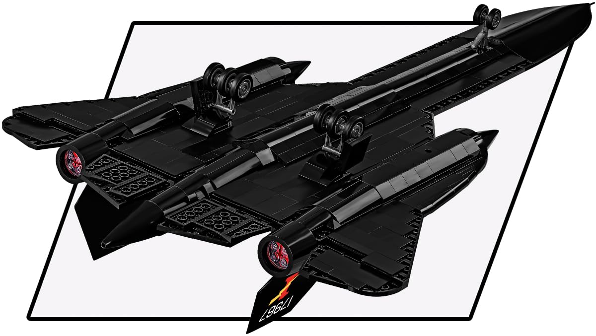 COBI Armed Forces Lockheed SR-71 Blackbird Aircraft Model Building Kit - Collectible Military Plane Toy for Adults & Kids | Perfect for Display, Gift Giving & Aviation Enthusiasts