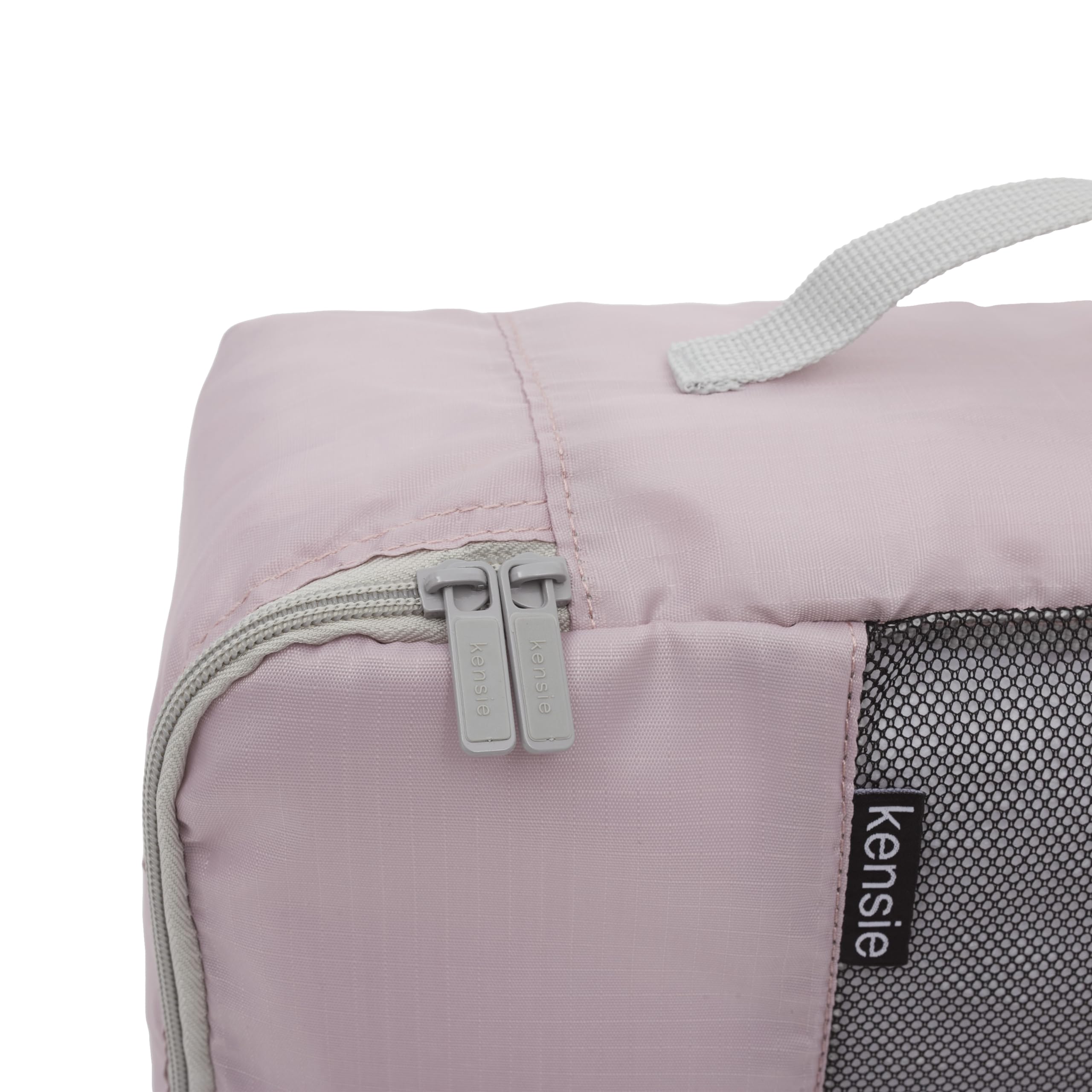 Kensie Women's Hillsboro 4-Piece Luggage Set - Burnished Lilac Travel Bags for Vacation, Business Trips & Weekend Getaways | Carry-On, Tote, Weekender & Cosmetic Case