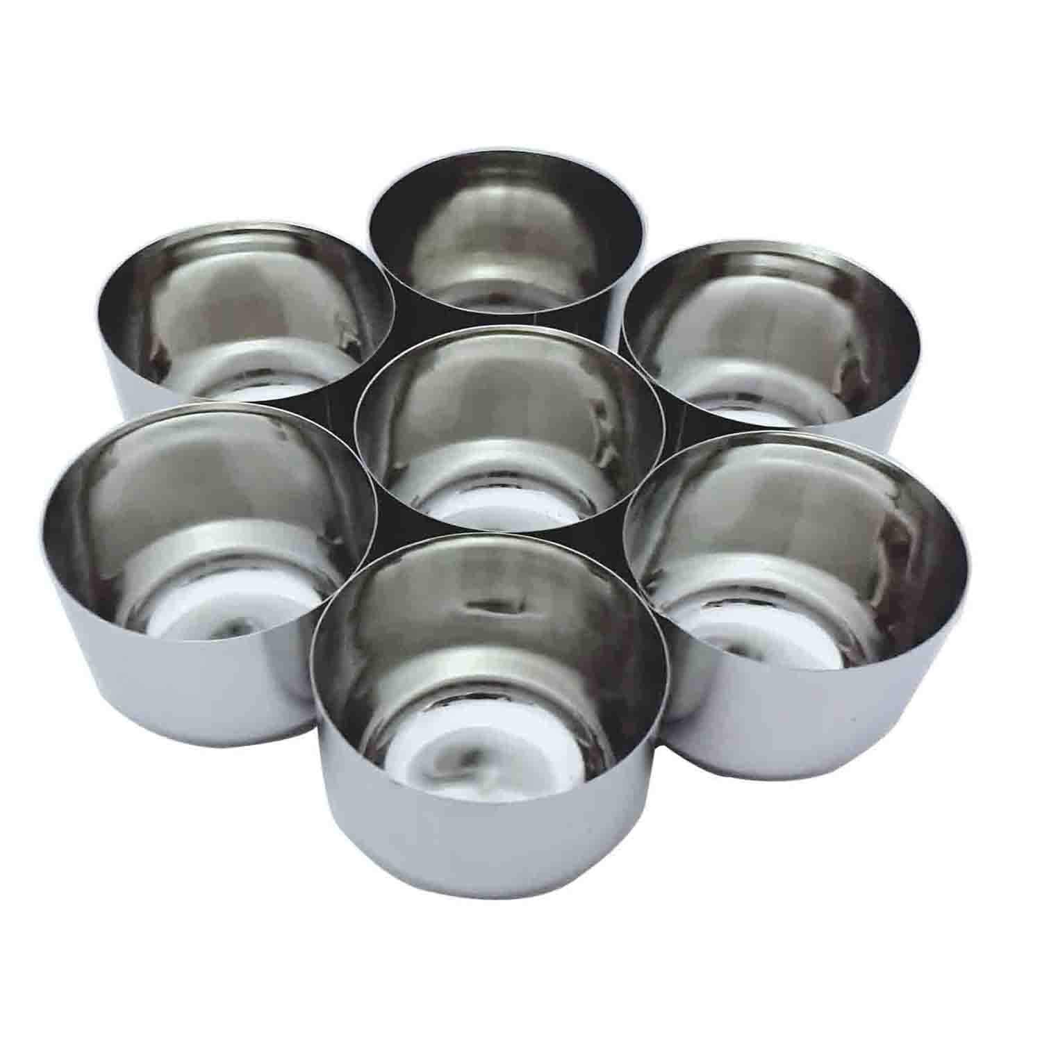 Premium Stainless Steel 7-Compartment Spice Box with Transparent Lid & 7 Spoons - Indian Masala Dabba for Kitchen Organization - Perfect for Storing Spices, Herbs, and Seasonings at Home or Restaurant