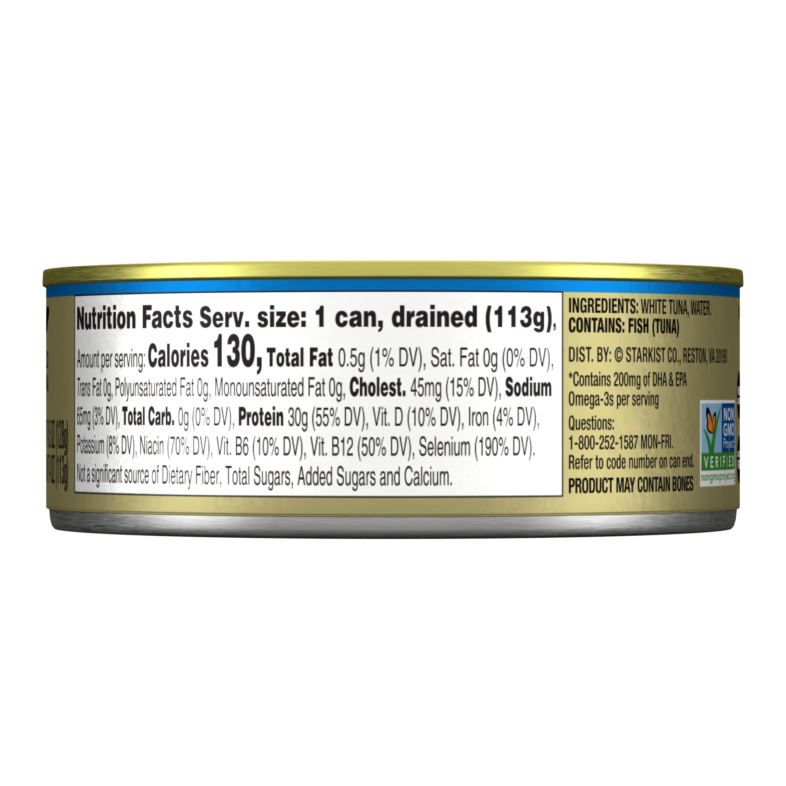StarKist No Salt Added Chunk White Albacore Tuna in Water - 4.5 oz Can (Pack of 12) | Wild Caught, High Protein, Keto & Paleo Friendly | Perfect for Salads, Sandwiches, and Meal Prep