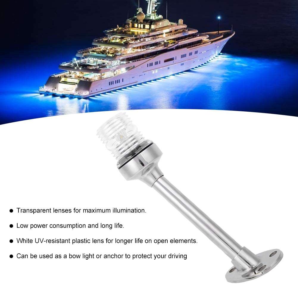 Pactrade Marine LED Boat Navigation Light - 12-24V Waterproof Stern & Anchor Light for Yachts, Fishing Boats | Night Sailing, Fishing Safety Light for Enhanced Visibility on Water