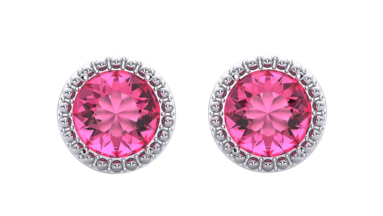 AAA+ Quality Sterling Silver Crystal Stud Earrings for Women - Hypoallergenic & Elegant Jewelry Gift for Everyday Wear & Special Occasions