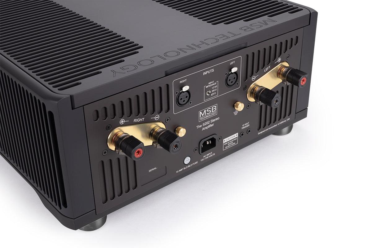 MSB S202 High Power Stereo Amplifier - 2 Channel Home Audio Receiver for Speakers, Perfect for Home Theater, Music Studio & Entertainment Systems