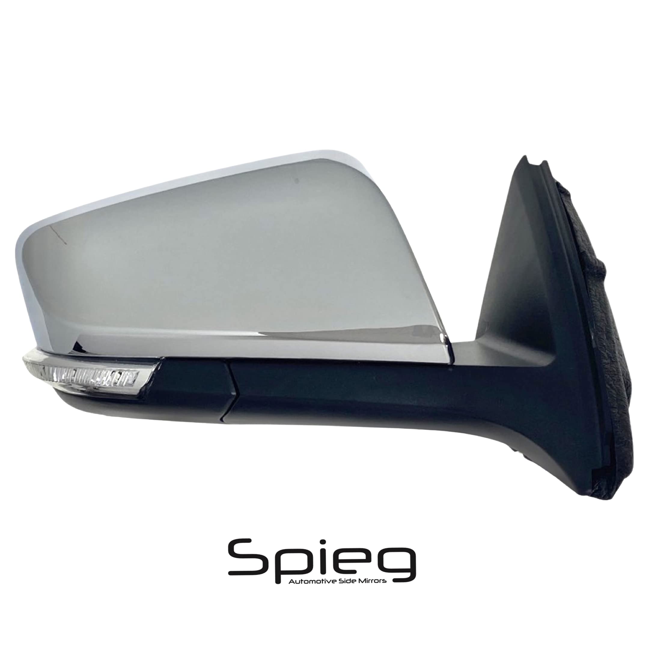 Chevrolet Impala Passenger Side Mirror 2014-2020 | Right Power Heated Memory Mirror with Turn Signal & Puddle Light | Chrome Cover 12-Pin | Replacement for Damaged Mirror | Easy Installation for Daily Commuting & Night Driving
