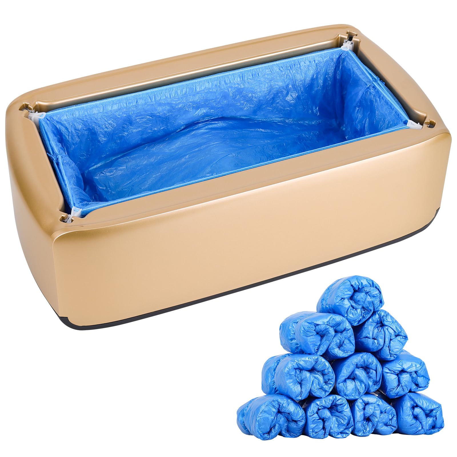 Automatic Shoe Cover Dispenser Machine with 100 Disposable Shoe Covers - Waterproof & Dustproof for Medical, Home, Office & Retail Use - Ideal for Hospitals, Clean Rooms & High-Traffic Areas