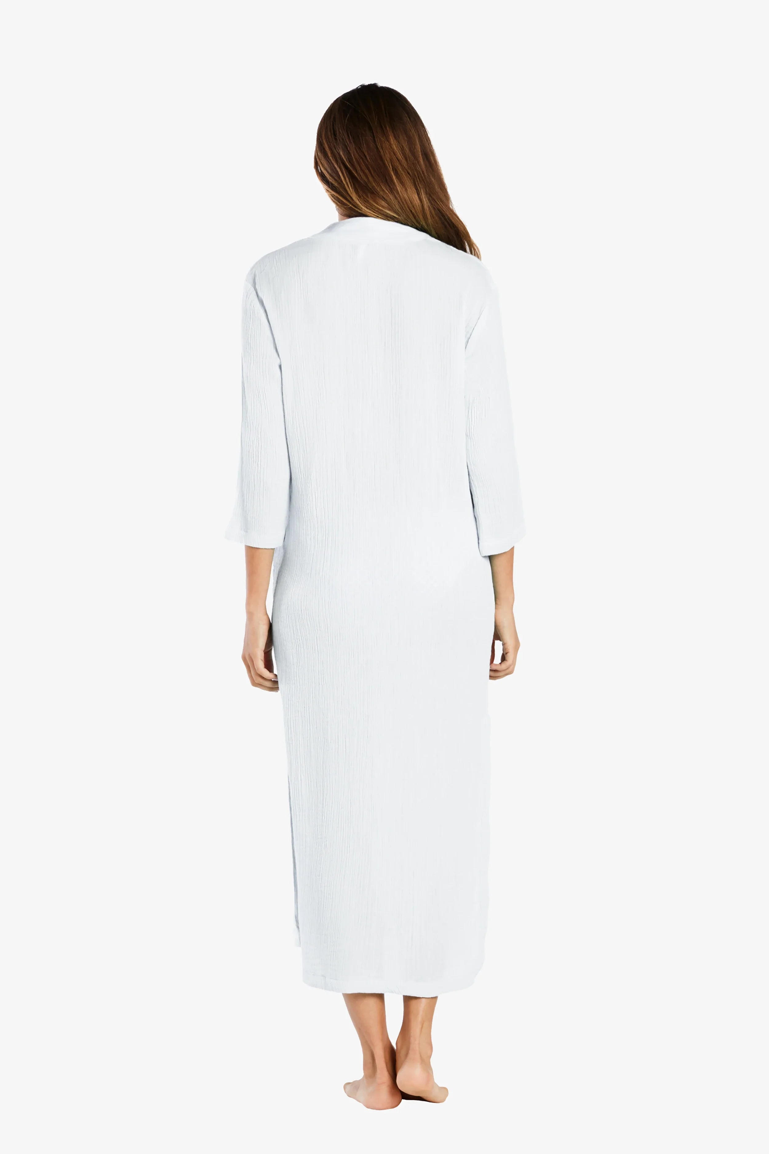 Brigid Tunic Women's Casual Loose Fit White Blouse Top - Perfect for Office Wear, Weekend Outfits & Summer Fashion
