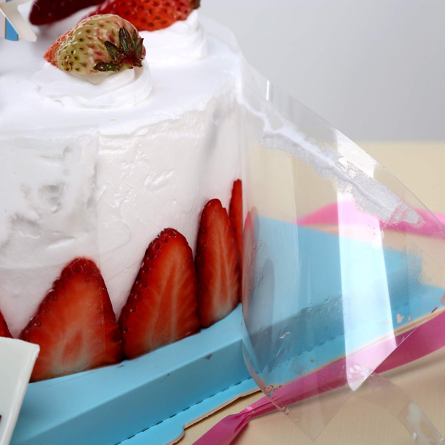 4-Pack Clear Acetate Cake Collars 3.1