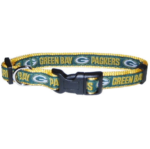 Pets First® Green Bay Packers Dog Collar - Adjustable NFL Pet Collar for Small Medium Large Dogs - Perfect for Game Day, Training & Daily Walks