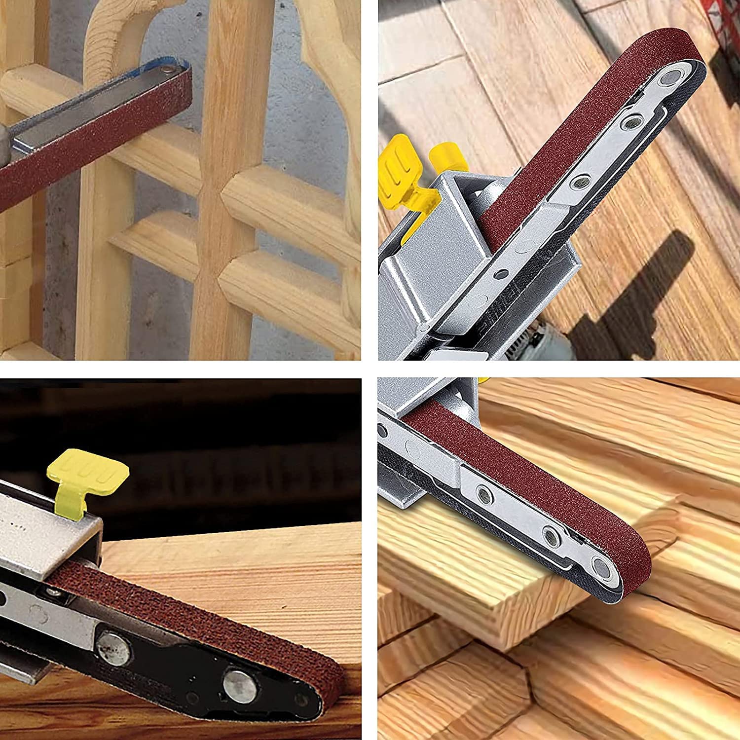 Utoolmart 3.9x36 Inch 240 Grit Aluminum Oxide Sanding Belts - 3 Pack for Wood Finishing, Metal Polishing & Drywall Sanding | Compatible with Portable Belt Sanders & Sharpening Tools | Ideal for DIY Projects, Furniture Refinishing & Metalwork