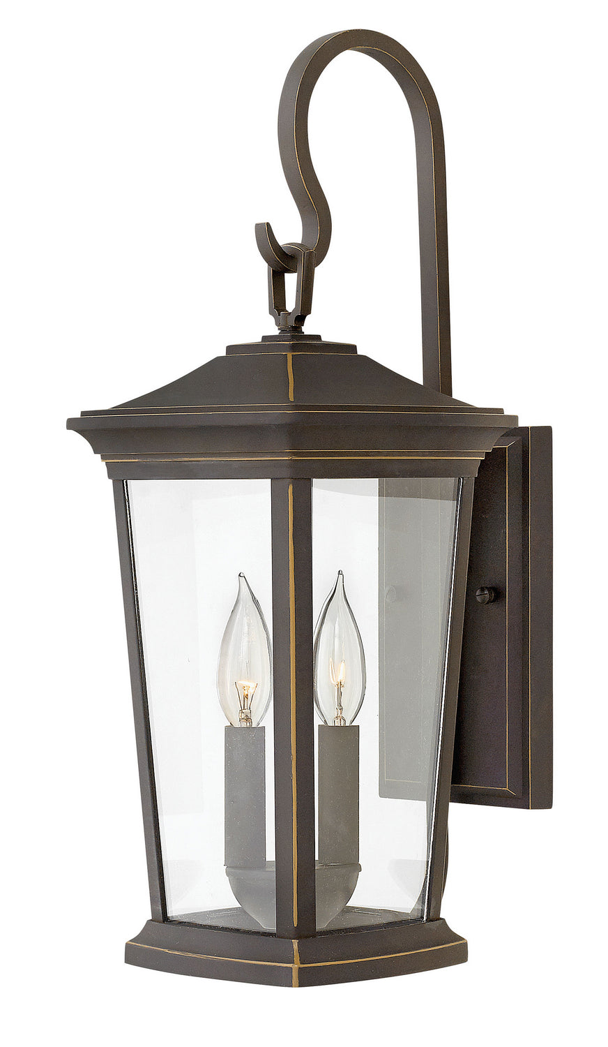 Bromley LED Wall Mount Light Fixture in Oil Rubbed Bronze - Modern Indoor/Outdoor Lighting for Hallway, Porch, and Entryway