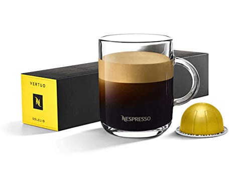 Nespresso VertuoLine Coffee Pods 50 Capsules - Light, Medium & Dark Roast Espresso Sleeves | Variety Pack or Single Flavor (Solelio Fruity Light) | Compatible with VertuoLine Machines | Perfect for Home, Office & Gifting