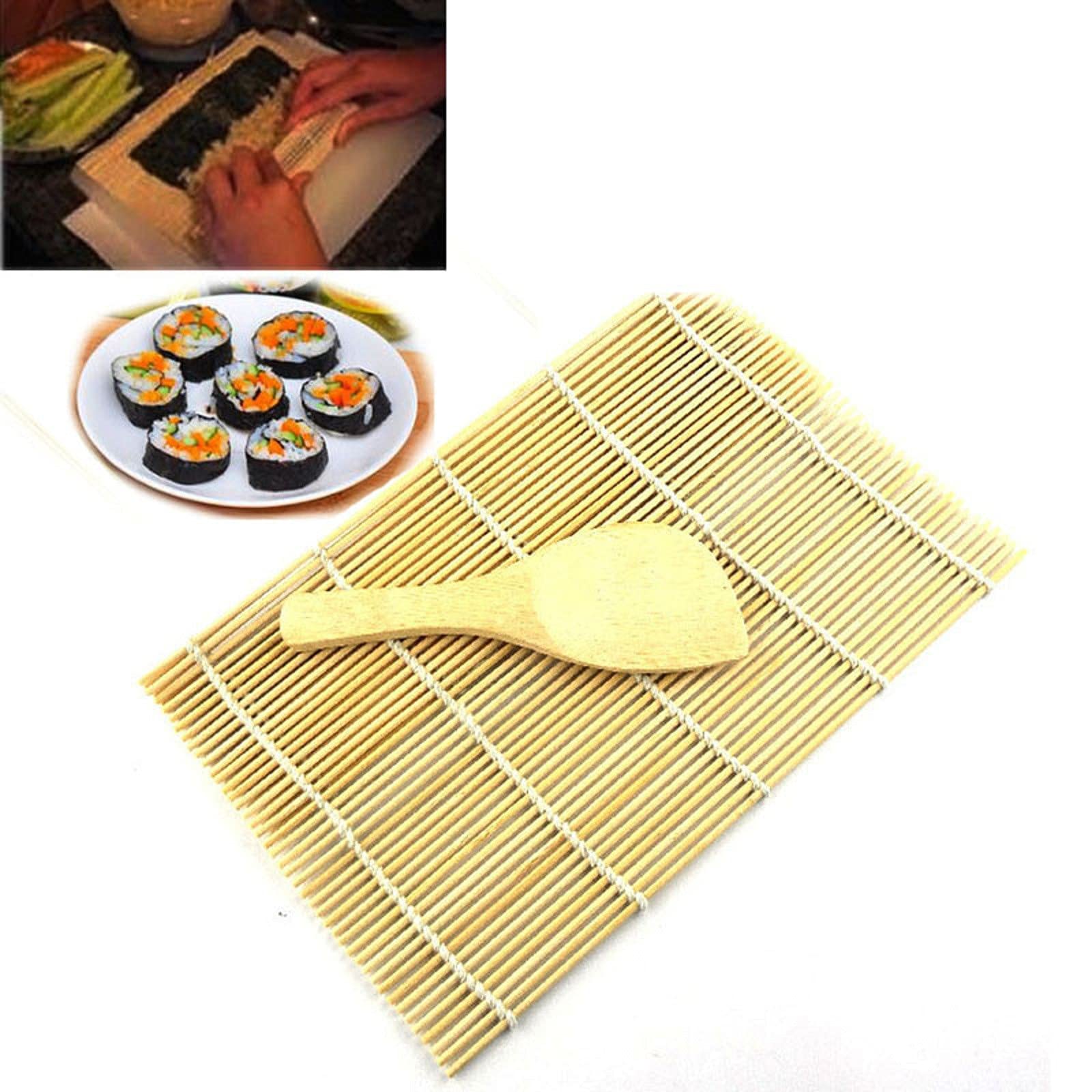 Premium Bamboo Sushi Making Kit - DIY Sushi Roller, Rice Ball Maker & Thick Bamboo Mat - Perfect for Beginners & Kids (Multicolor) | Ideal for Home Cooking, Parties & Japanese Cuisine Lovers
