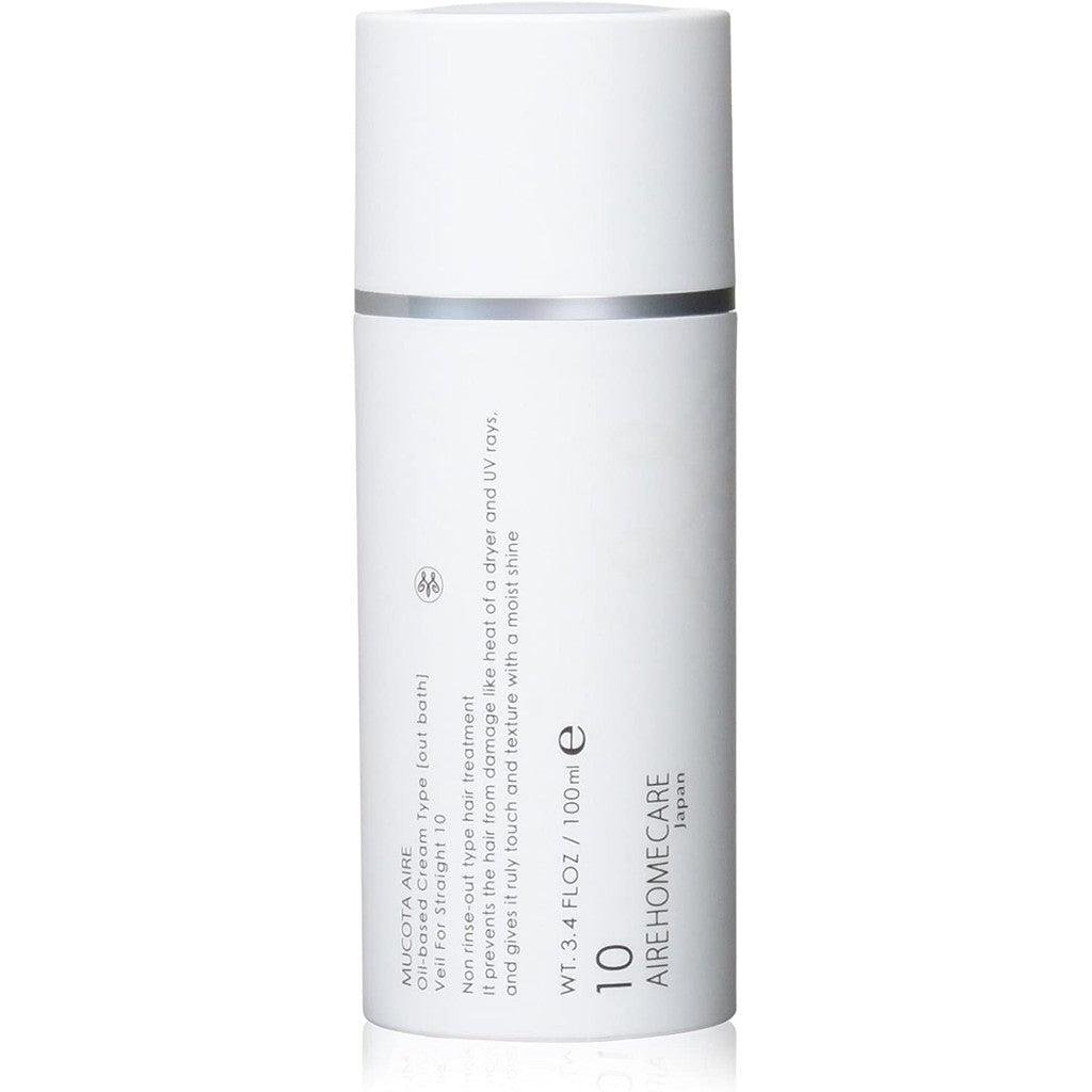 Mucota Adllura Aire 10 Veil for Straight Hair 100ml - Professional Heat Protectant & Smoothing Treatment for Salon-Quality Styling at Home