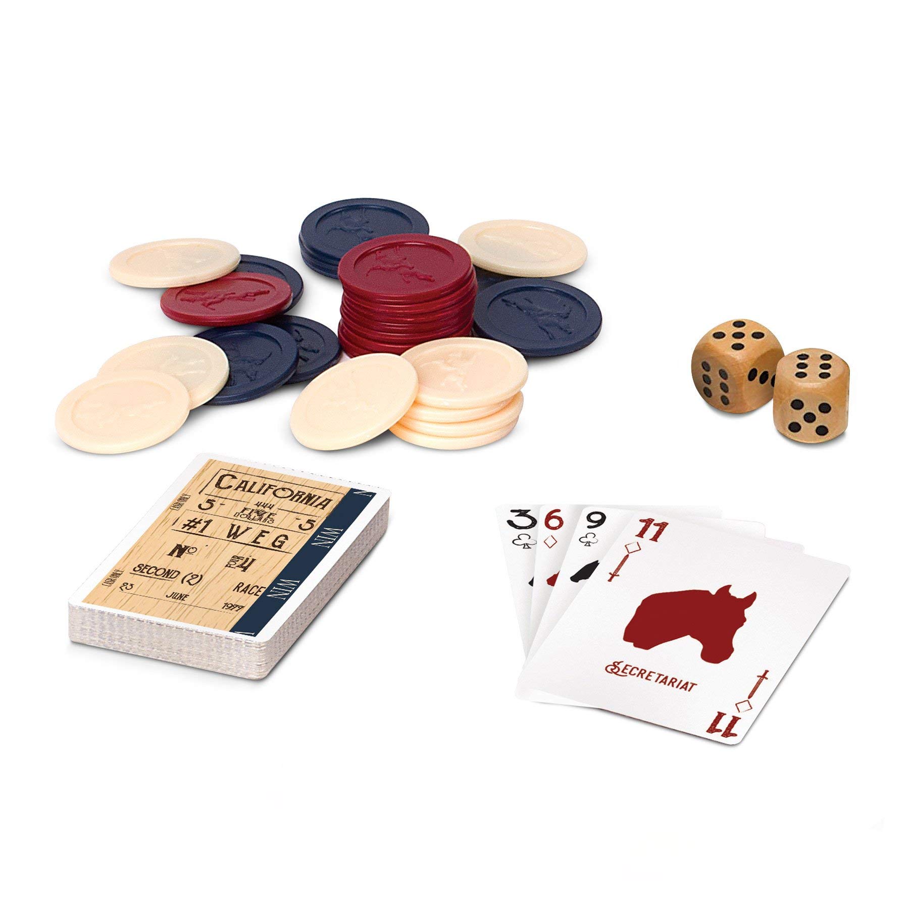 WE Games Derby Horse Race Board Game Set with Metal Game Pieces & Wooden Storage Box - Fun Family Board Games for Adults & Kids, Perfect for Game Nights, Birthday Gifts & Home Decor - Great for Living Room Entertainment & Family Bonding Activities