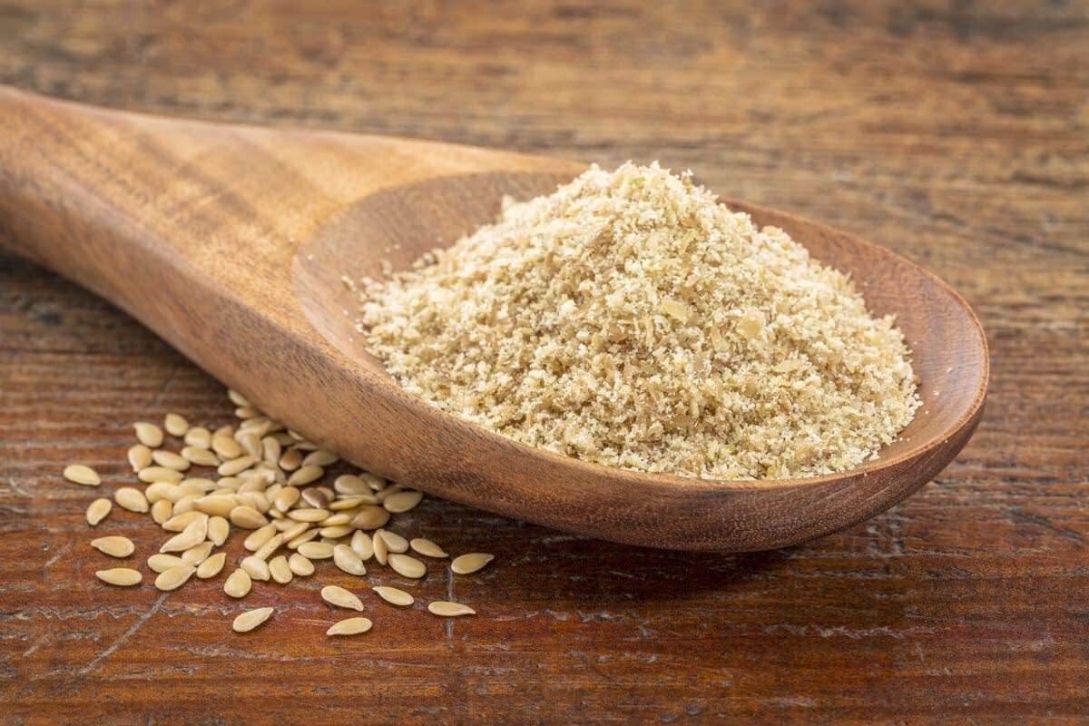 Organic Golden Flaxseed Meal 16 lbs - Cold-Milled Non-GMO Flax Seeds | Raw, Kosher, Vegan Bulk | High in Omega-3 & Fiber | Vegan Egg Substitute | Perfect for Baking Bread, Smoothies & Healthy Recipes
