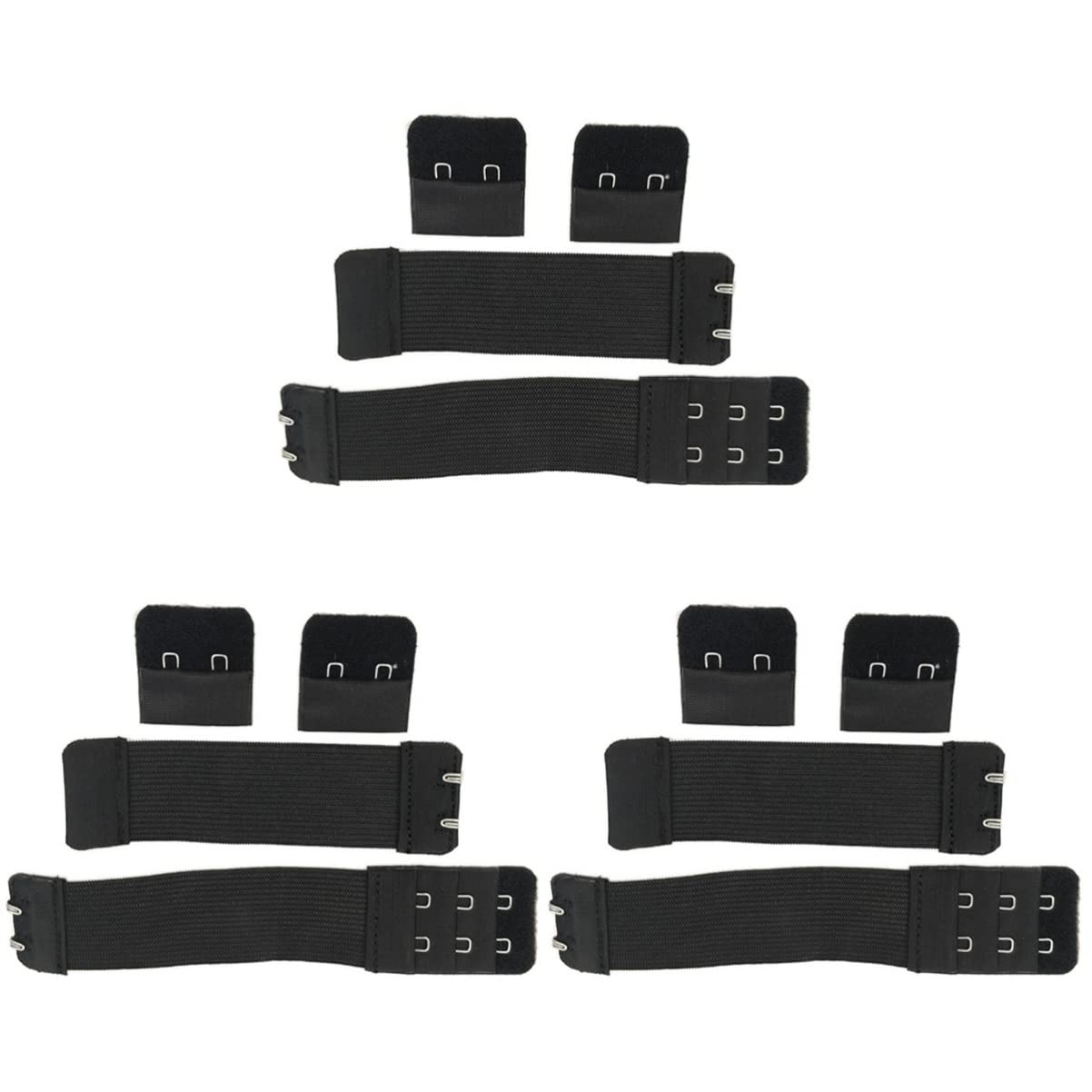 Ciieeo Women's Adjustable Bra Extenders - 12 Pack Elastic Bra Extension Straps with 2 Hooks for Comfort & Support | Perfect for Pregnancy, Weight Fluctuations & Back Pain Relief