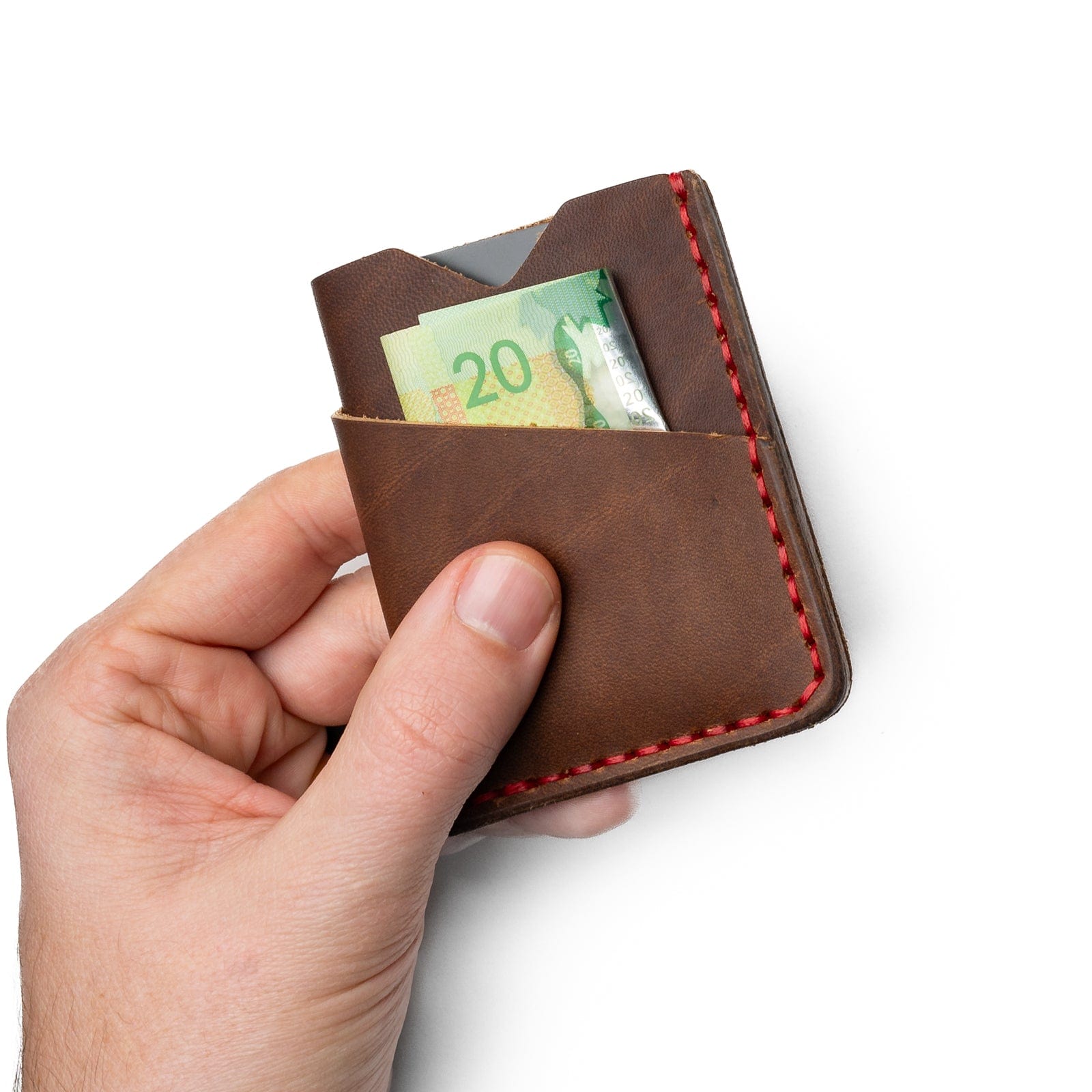 Genuine Leather Front Pocket Wallet for Men - Slim RFID Blocking Minimalist Wallet - Perfect for Travel, Everyday Carry & Gift Giving