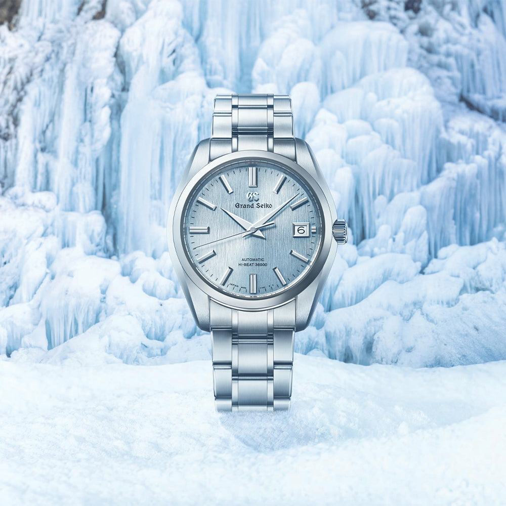 SBGH349 Icefall Heritage Automatic Men's Watch - 40mm Titanium Case, Hi-Beat 36000 Movement, Blue Dial on Bracelet | Luxury Dress Watch for Business & Formal Occasions