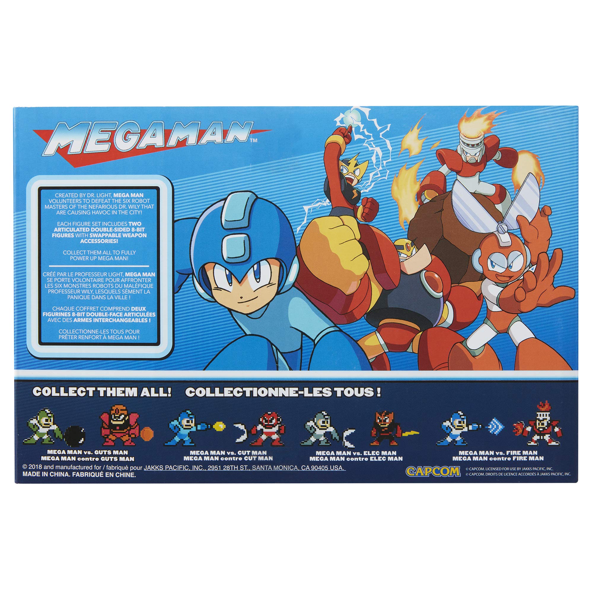 MegaMan Classic 8-Bit Action Figure - Mega Man vs Cut Man Collectible Toy for Gamers & Anime Fans | Perfect for Display, Gift Giving & Retro Gaming Decor
