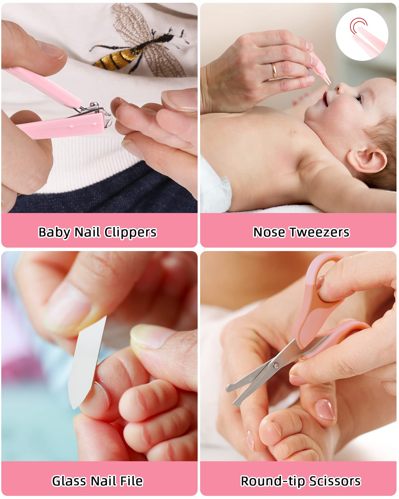 Lictin Baby Grooming & Health Care Kit - Newborn Essentials Set with Hair Brush, Comb, Nail Clippers & More for Infants & Toddlers | Perfect for Baby Shower Gifts & Nursery Care