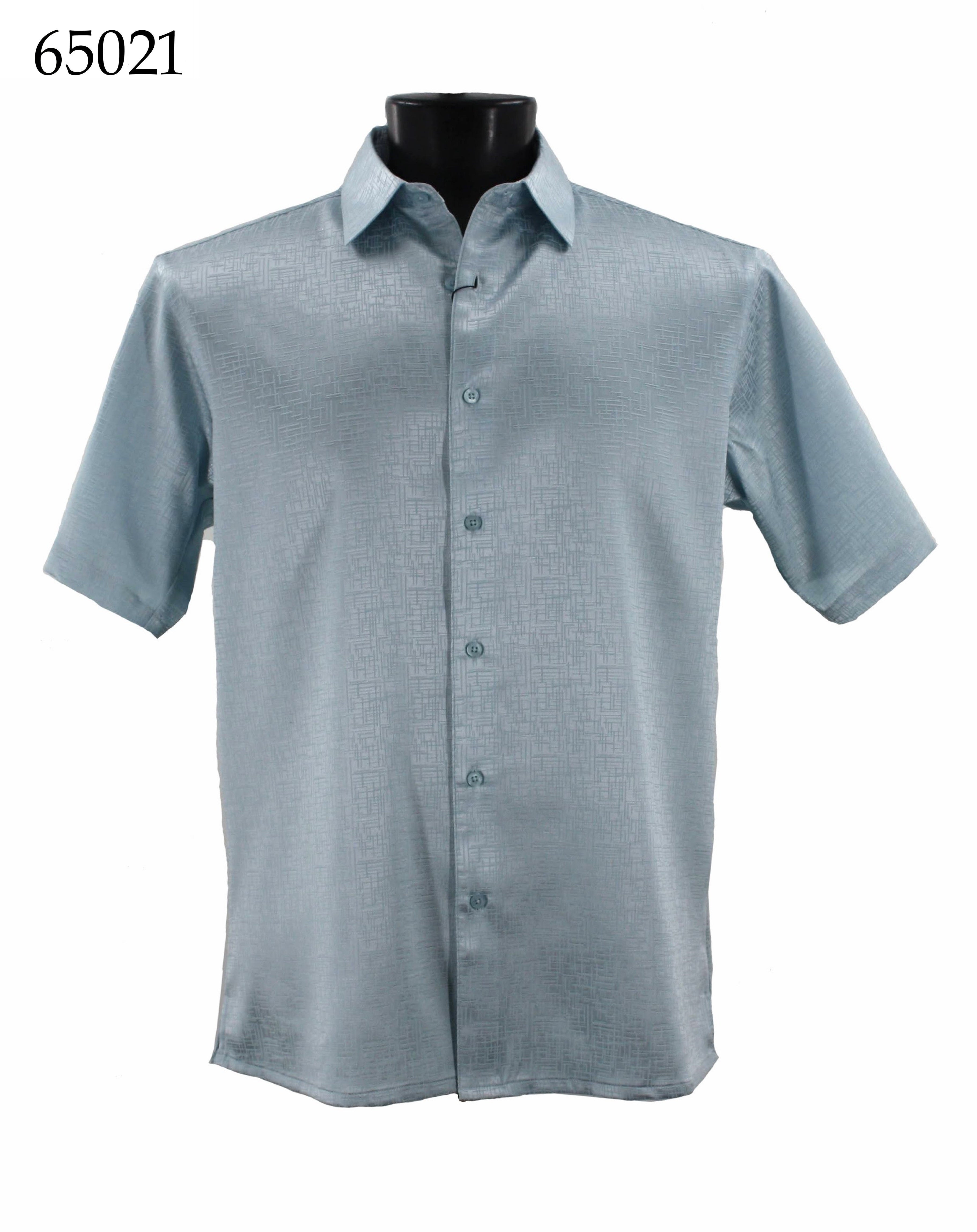Bassiri Men's Casual Short Sleeve Shirt 65021 - Breathable Cotton Summer T-Shirt for Outdoor Activities, Travel & Everyday Wear