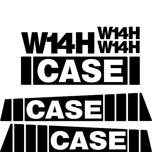 High-Quality Decal Set for Case W14H Wheel Loader - Perfect for Equipment Branding & Identification
