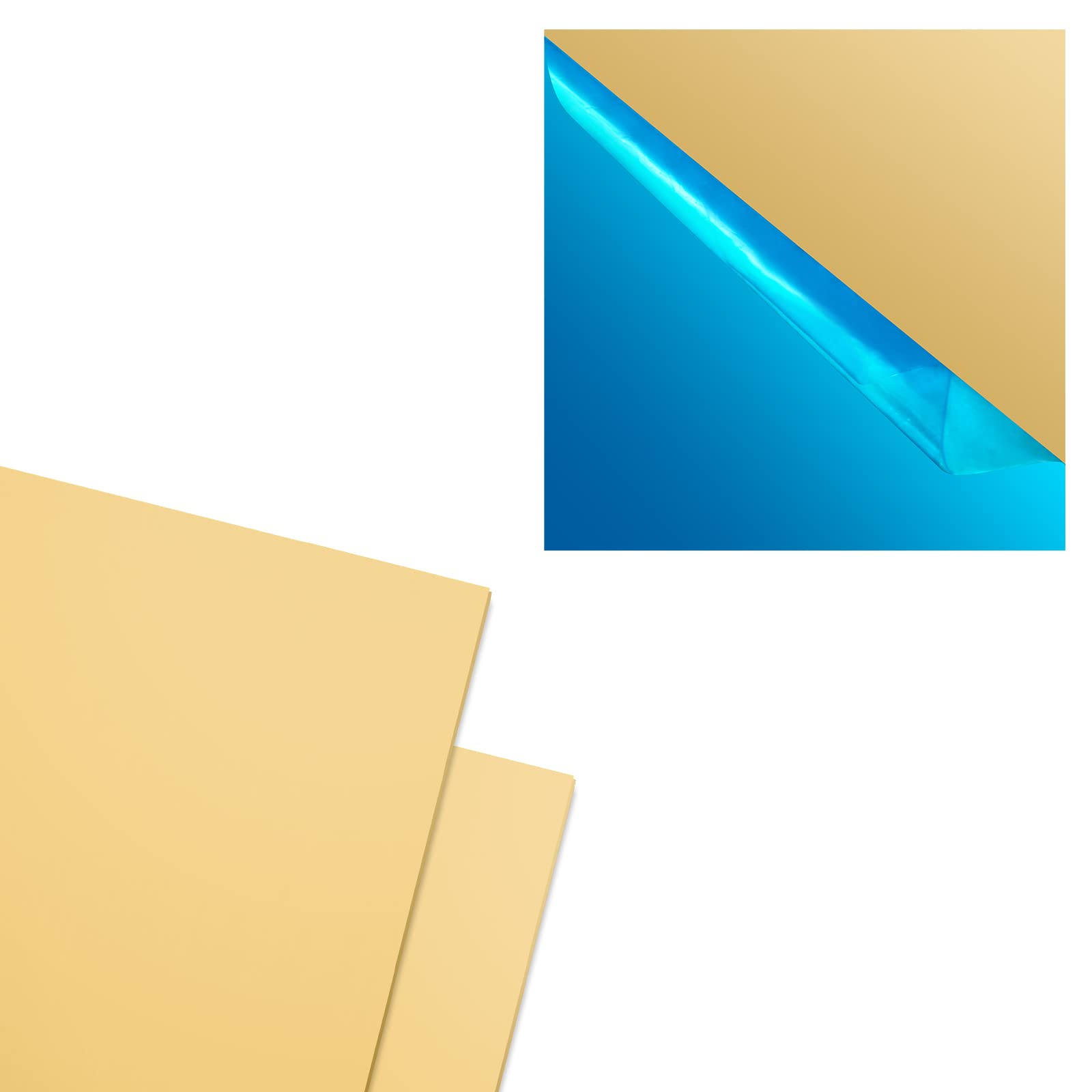 2 Pcs Brass Sheet, 6