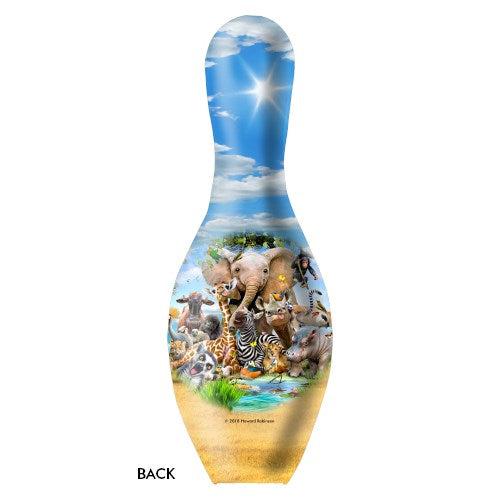 OnTheBallBowling African Animals Bowling Pins Set - Fun Animal-Themed Bowling Game for Kids & Adults - Perfect for Birthday Parties, Family Game Nights & Indoor Sports Activities